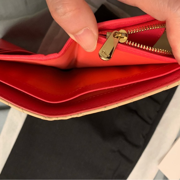 💯authentic Dior cannage lambskin beige and pink mid wallet⭐️ - Picture 5 of 17